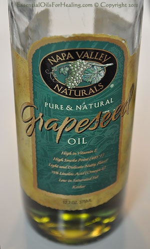 photo of grapeseed oil bottle