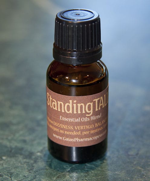 Standing Tall essential oils blend relieves dizziness and vertigo